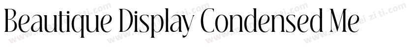 Beautique Display Condensed Medium字体转换